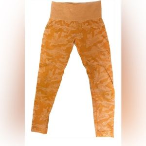NVGTN Orange camo leggings